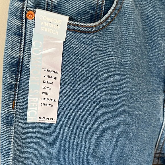 S.O.N.G. Song Denim Half & Half NWT Timeless Fit Straight Ankle Fit Size 5 - Picture 2 of 10